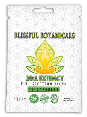 20:1 Kratom Extract 10 Capsule Pouch