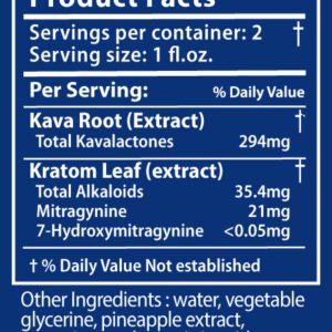 Sunny K  Kava & Kratom Tonic 2oz shot or (Case of 12) - Image 2